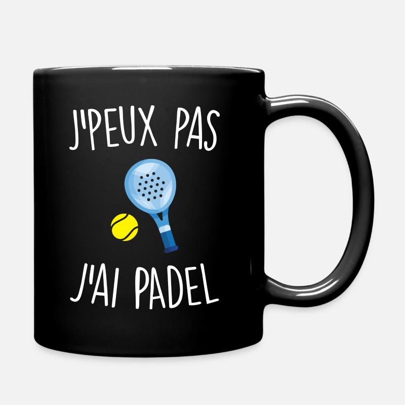 J'peux pas j'ai padel - Mug uni - noir