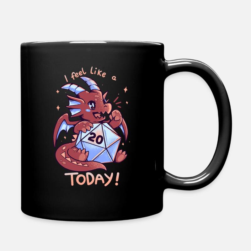 Ich fühle mich heute wie eine 20 - Tasse einfarbig - Schwarz