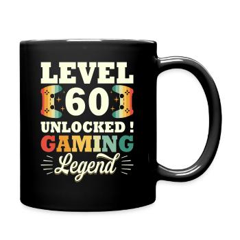 Niveau 60 Anniversaire Gamer 60 Ans - Mug uni - noir - Droite