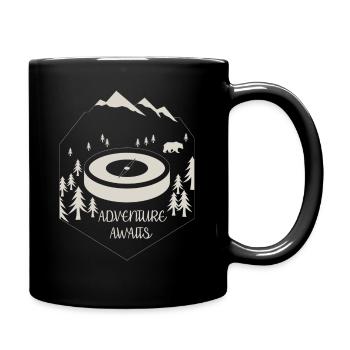 ADVENTURE AWAITS WHITE - Full Colour Mug - black - Right