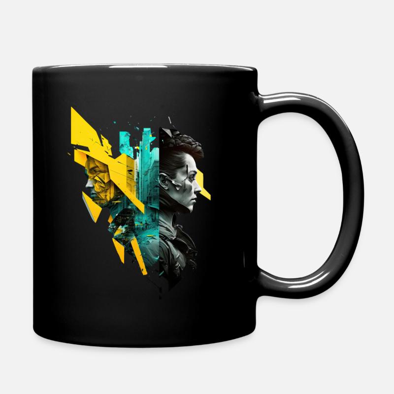 cyber punk No103 - Tasse einfarbig - Schwarz