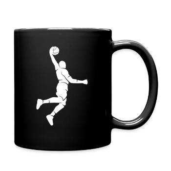 Basketball player Silhouette Basketball - Full Colour Mug - black - Right