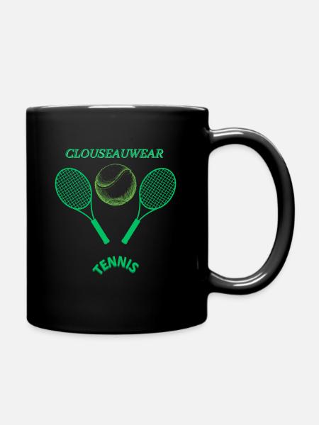 TENNIS CLOUSEAUWEAR 1 - Full Colour Mug - black