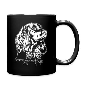 German Longhaired Pointer Hunting Dogs Dogs Wilsigns - Full Colour Mug - black - Right