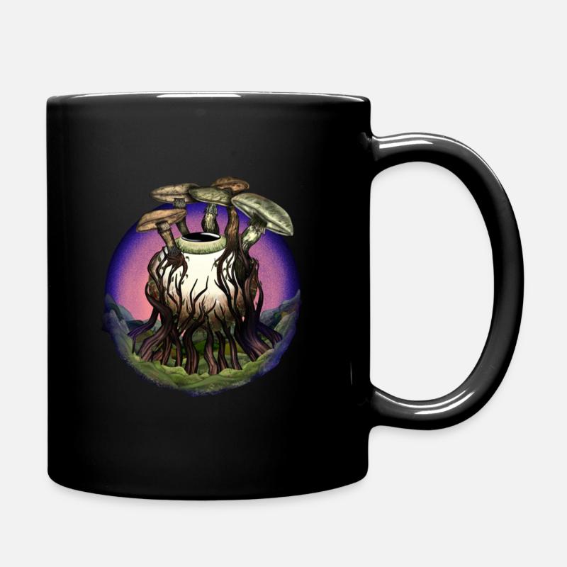 Shroomps Violett - Tasse einfarbig - Schwarz