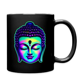 Colorful Buddha Head - Full Colour Mug - black - Right