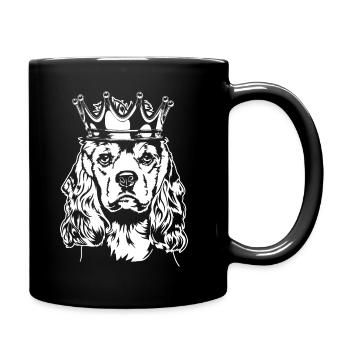 American Cocker Spaniel Crown Dog Dogs Wilsigns - Full Colour Mug - black - Right