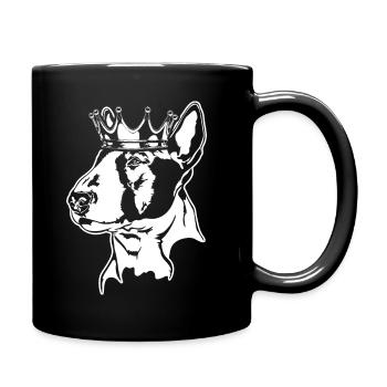 Bull Terrier Bull Terrier Crown Dog Dogs Wilsigns - Full Colour Mug - black - Right