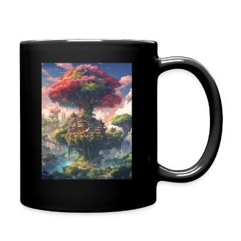 Mythical World Tree - Full Colour Mug - black - Right
