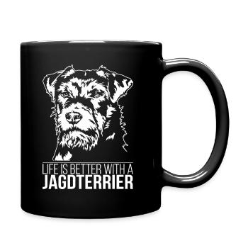 Jagdterrier life is better Dogs Dog Wilsigns - Full Colour Mug - black - Right