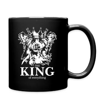 Chinese Crested Dog King of everything Wilsigns - Full Colour Mug - black - Right