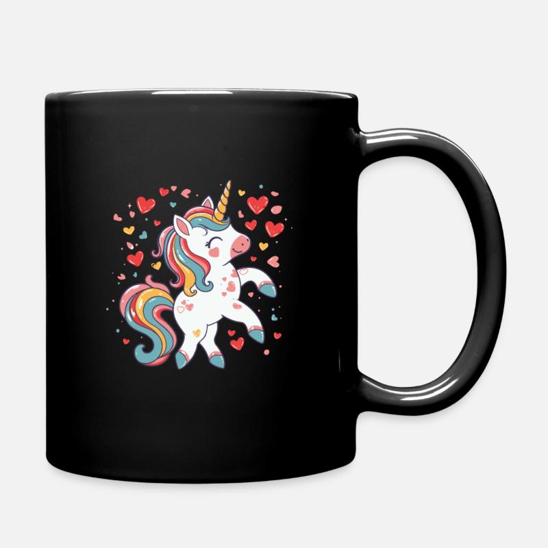 Good Feeling Unicorn - Full Colour Mug - black
