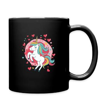 Good Feeling Unicorn - Full Colour Mug - black - Right