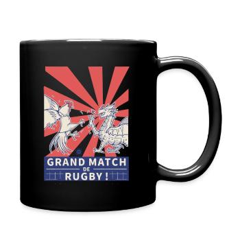 France - Wales- rugby - Full Colour Mug - black - Right
