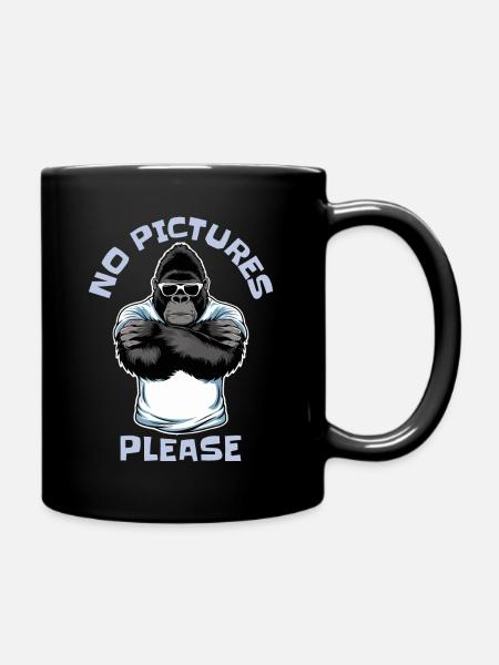 Keine Bilder bitte - Tasse einfarbig - Schwarz