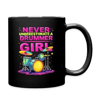 Ne sous-estimez jamais une batteuse - Mug uni - noir - Droite