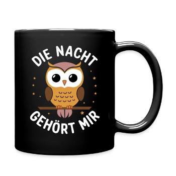 oiseau de nuit hibou hibou oiseau - Mug uni - noir - Droite