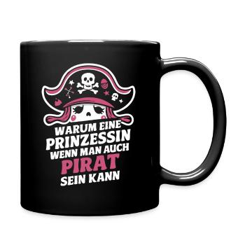 Pirate Carnaval Carnaval Déguisement - Mug uni - noir - Droite