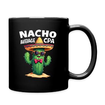 Nicht nur ein gewöhnlicher Steuerberater, Kaktus - Tasse einfarbig - Schwarz - Rechts