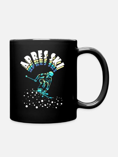 Motif Après-Ski Winter Holiday Gift - Full Colour Mug - black