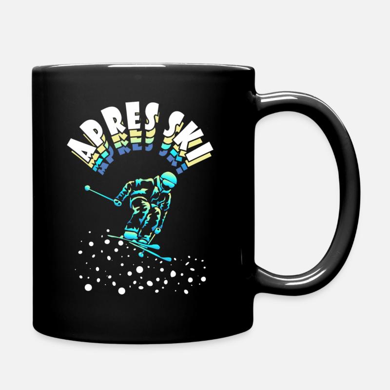 Motif Après-ski Cadeau de Noël d’Hiver - Mug uni - noir