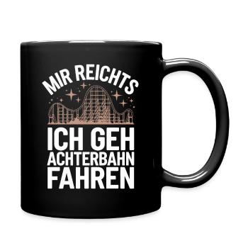 Roller Coaster Amusement Park Roller Coaster - Full Colour Mug - black - Right