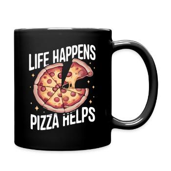 Pizza Italie Restauration rapide - Mug uni - noir - Droite