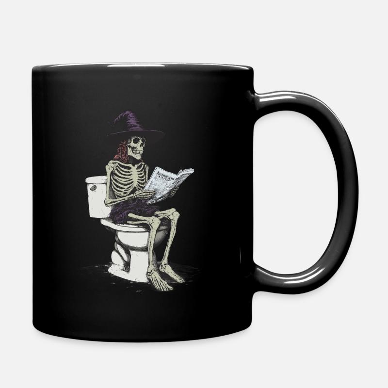 Halloween Poo witch - Tasse einfarbig - Schwarz
