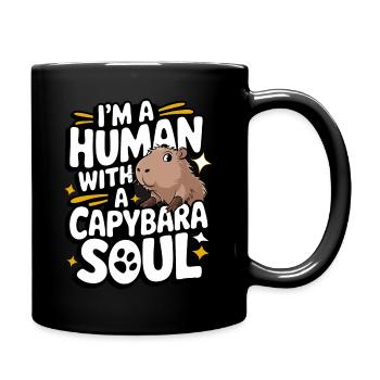 Capybara Capybara Animal rongeur - Mug uni - noir - Droite