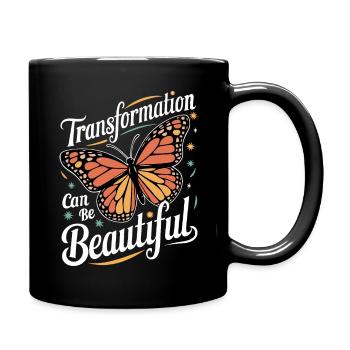 Butterfly Monarch Butterfly Colorful Butterflies - Full Colour Mug - black - Right