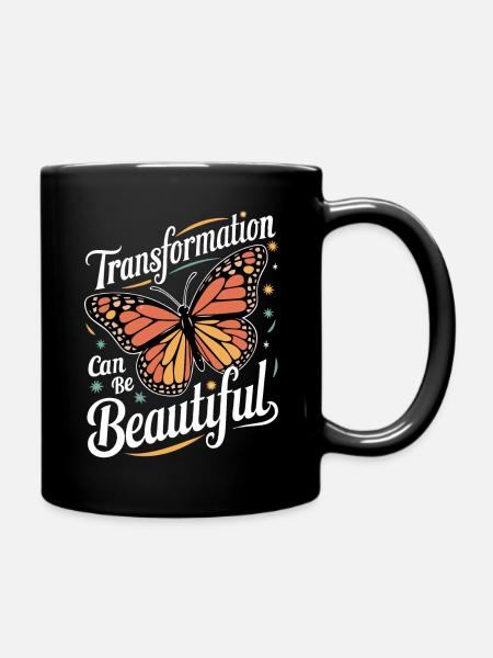 Schmetterling Monarchfalter Bunt Schmetterlinge - Tasse einfarbig - Schwarz