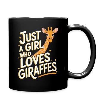 Giraffe Animal Africa Giraffes - Full Colour Mug - black - Right