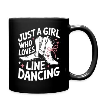 Danse en ligne Danseurs - Mug uni - noir - Droite