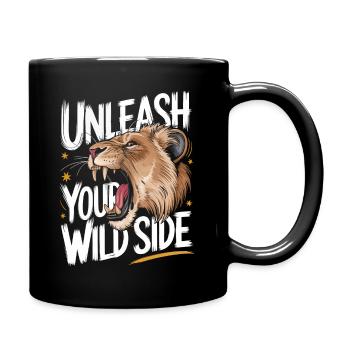 Lion Lion Animal Africa - Full Colour Mug - black - Right