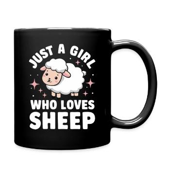 Sheep Sheep Farmer Lamb Farmer - Full Colour Mug - black - Right