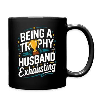 Mari, Conjoint, Famille, Mariage - Mug uni - noir - Droite