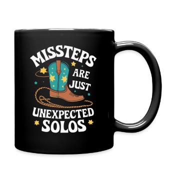 Line Dancing Dancing Dancers - Full Colour Mug - black - Right