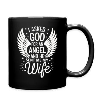 Femme Épouse Partenaire Famille Marié - Mug uni - noir - Droite