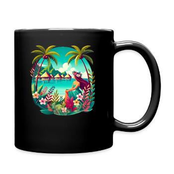 Tahiti - Mug uni - noir - Droite