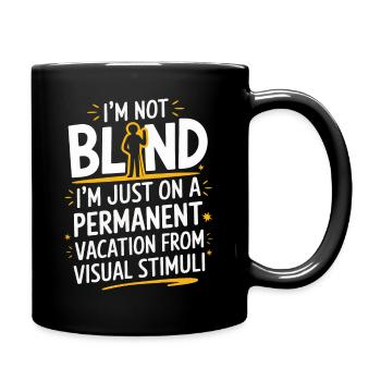 Aveugle Personnes malvoyantes - Mug uni - noir - Droite