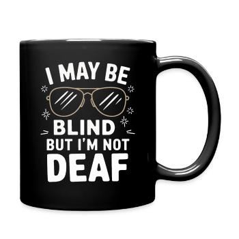 Aveugle Personnes malvoyantes - Mug uni - noir - Droite