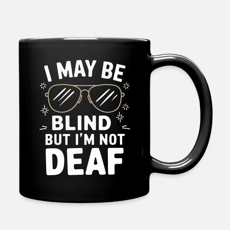 Blinde Blindheit Sehbehinderte Menschen - Tasse einfarbig - Schwarz