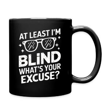 Aveugle Personnes malvoyantes - Mug uni - noir - Droite