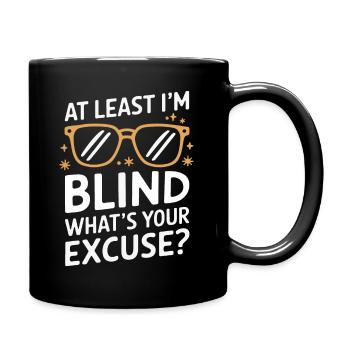 Aveugle Personnes malvoyantes - Mug uni - noir - Droite