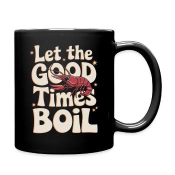 Homards, crabes, crevettes, fruits de mer - Mug uni - noir - Droite