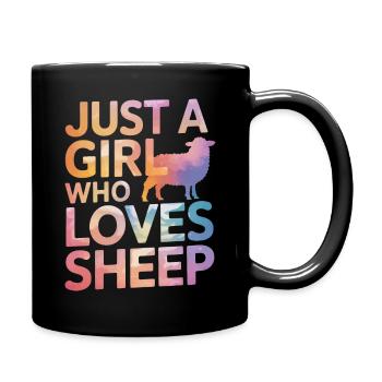 Sheep Sheep Farmer Lamb Farmer - Full Colour Mug - black - Right