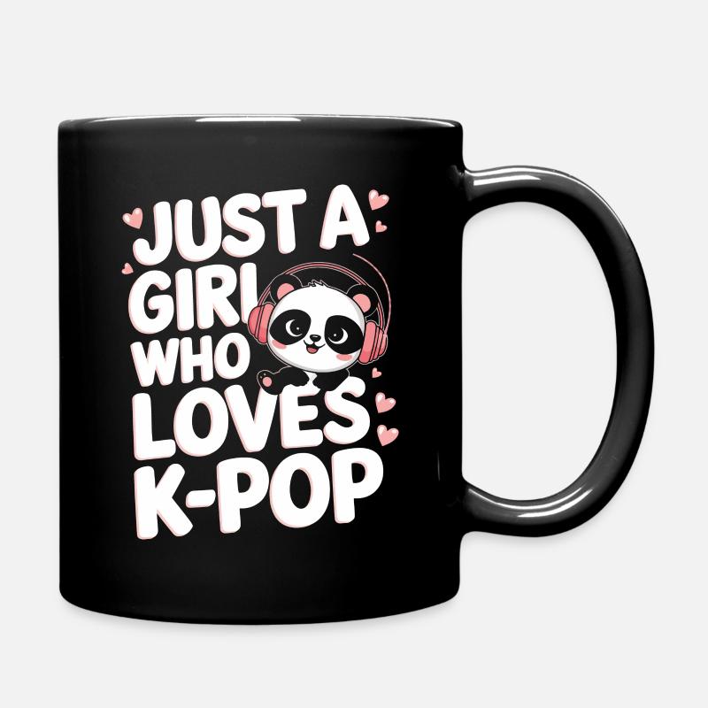 K-Pop Musik Koreanischer Pop - Tasse einfarbig - Schwarz