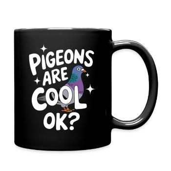 Pigeon Pigeons Animal Oiseau - Mug uni - noir - Droite