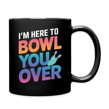Bowling Bowler Pin Ball Bowling Ball - Tasse einfarbig - Schwarz - Rechts