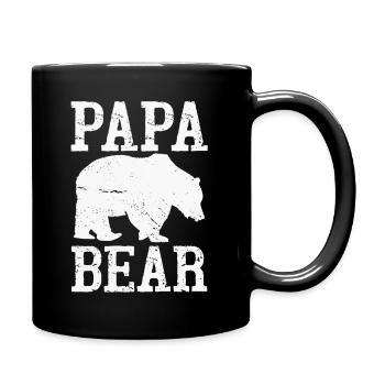 Papa Bear - Tasse einfarbig - Schwarz - Rechts